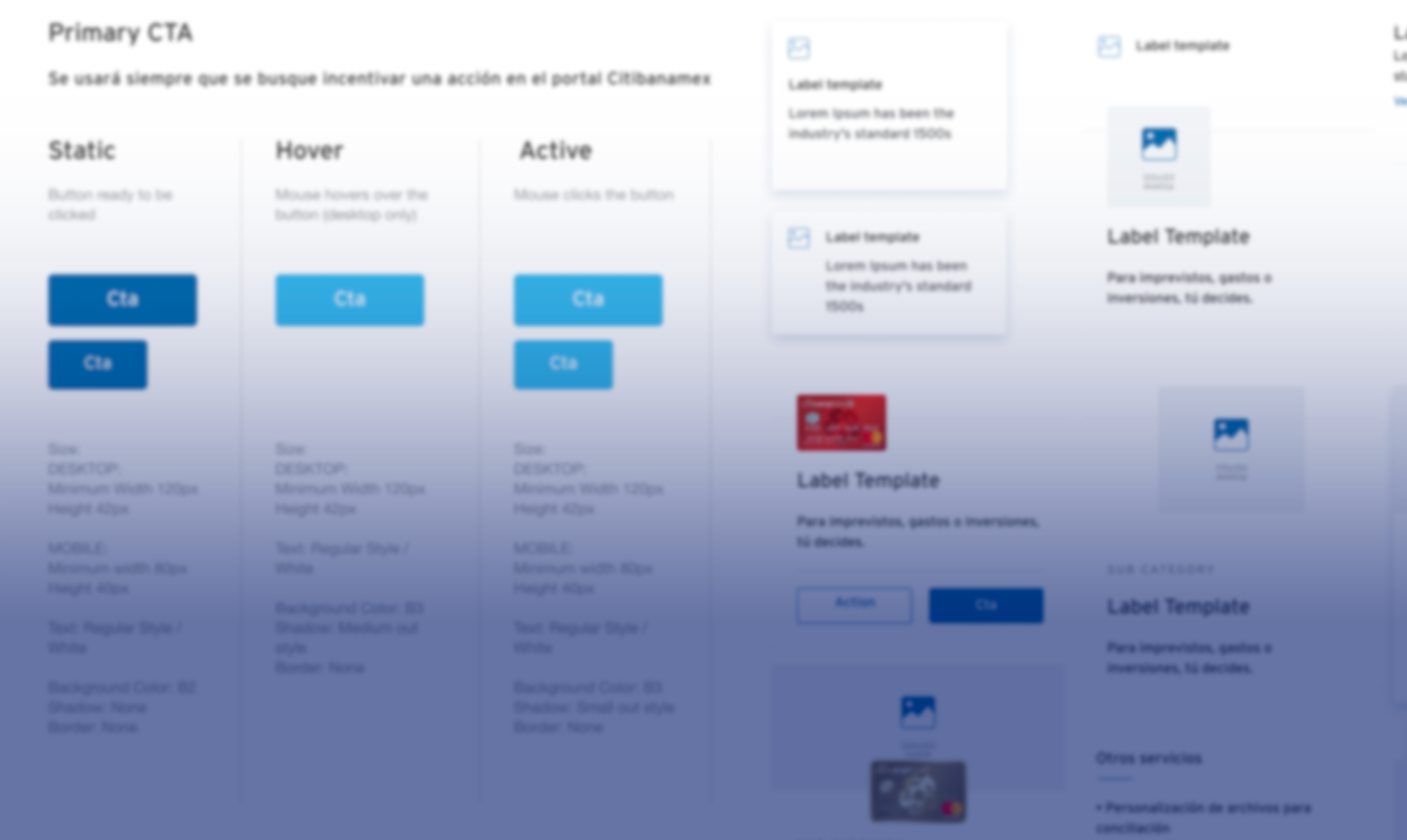 Design system documentation for a banking enterprise