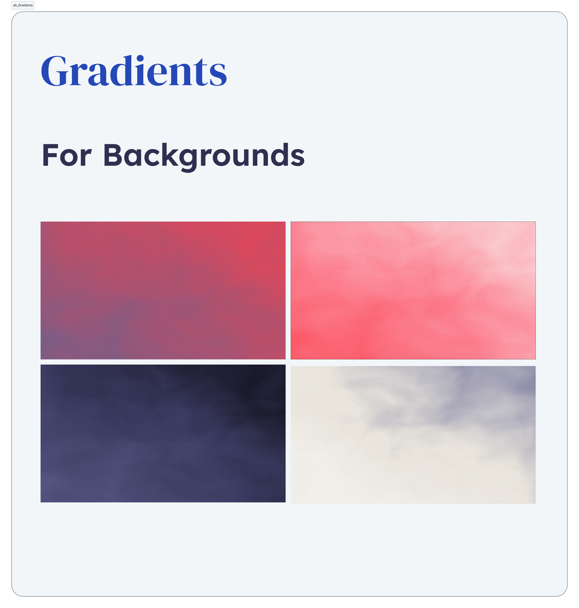 Gradients
